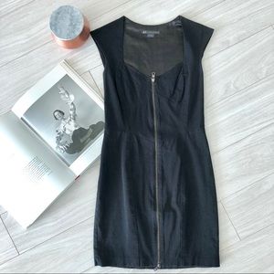 Armani Exchange Bodycon Zipper Dress